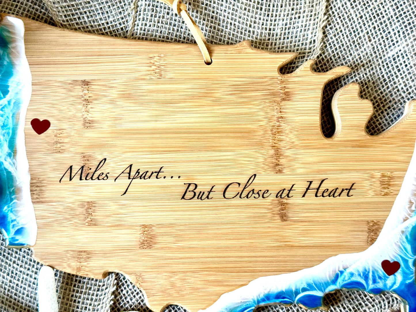 Custom Charcuterie Board, Personalized Food Serving Board, USA Coastal Cheese Board, Nautical US Ocean Home Decor, Gift for Moving New Home