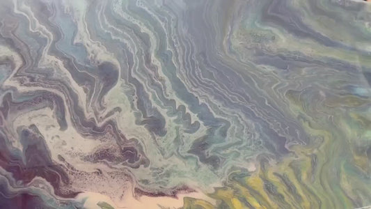 One of a Kind Abstract Painting Fluid Art