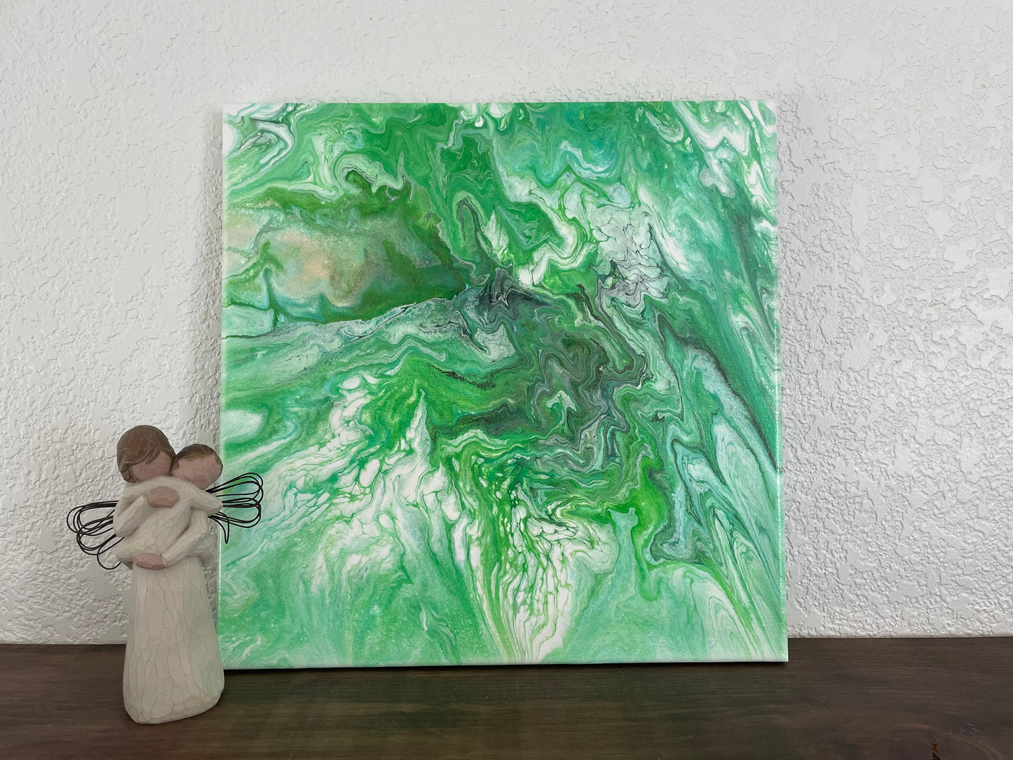 Abstract Fluid Art Painting on a 12x12 canvas