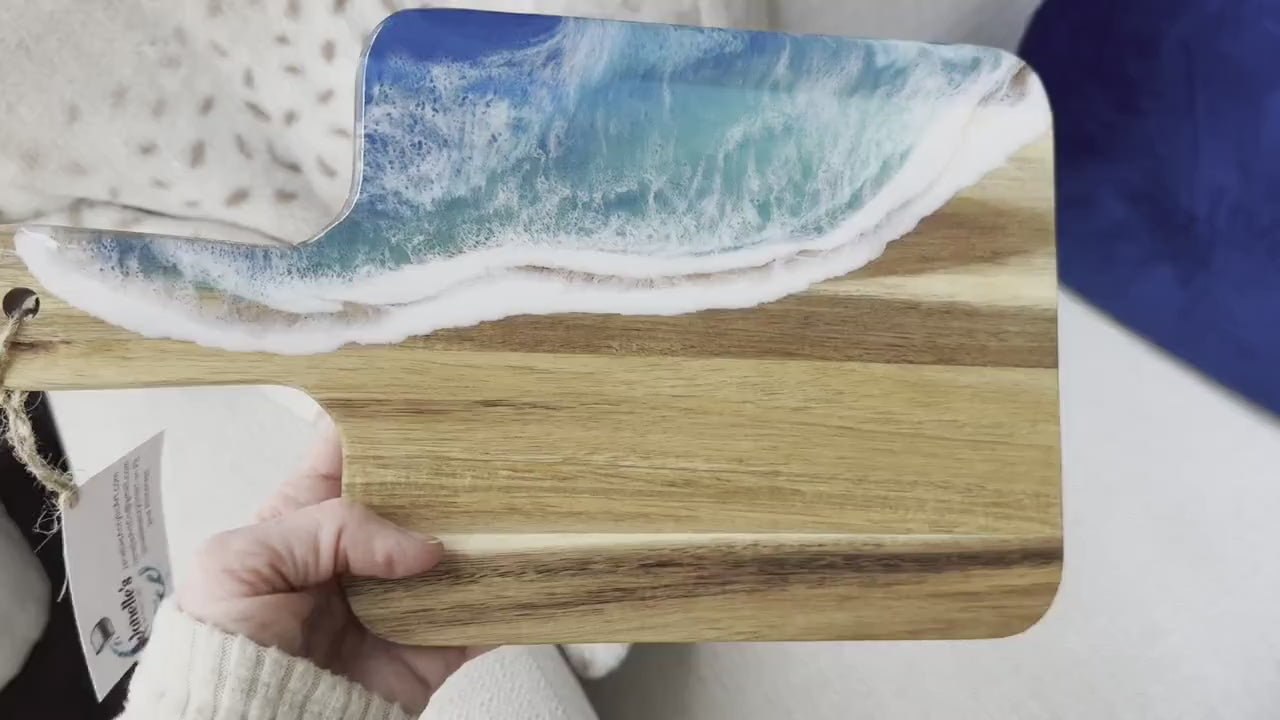 Split wave ocean 2024 cutting board