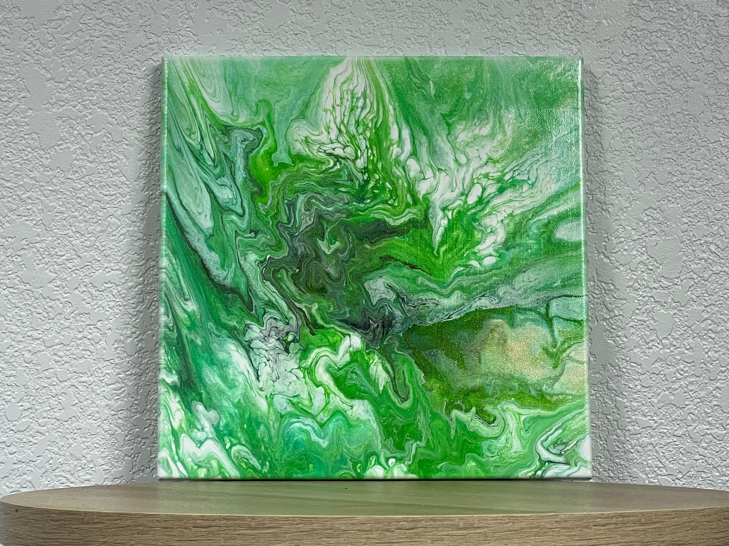 Abstract Fluid Art Painting on a 12x12 canvas